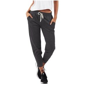 Vuori Womens Rise and Shine Performance Jogger in Charcoal grey size medium